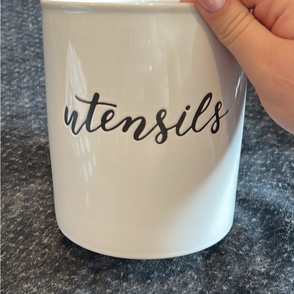 Threshold Glass Utensils Jar